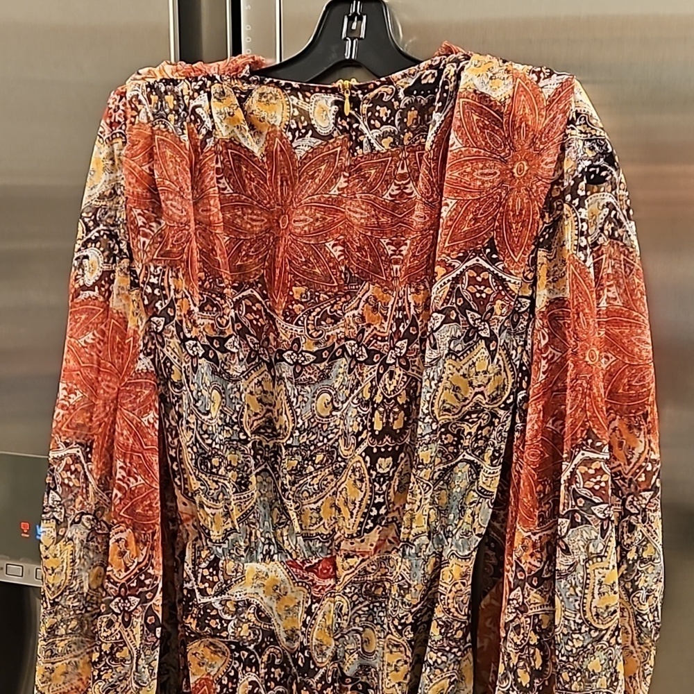 💕BRONX AND BANCO💕 Farah Maxi Dress ~ Muti-Color Print US 6 NWOT - Picture 13 of 16